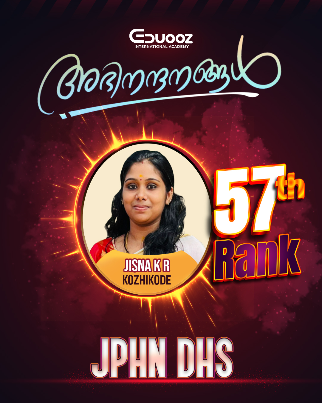 Rank holder portrait: 57 JISNA K R JPHN DHS.jpg